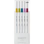 Uni PEM-SY/5C.08 0.4 Retro Renkler 5 Adet Emott Fineliner Kalem Set