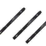 Uni Pin 0.1 Fine Line Akrilik Uçlu Teknik Çizim Kalemi Siyah 3 Adet