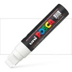 Uni Posca 15 mm Beyaz Marker Kalem 1 Adet Standart Ölçü Renkli Yüzeyler için Uygun