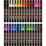 Uni Posca 5m-1,8-2,5mm 2'li Set (Blue-Light Pink) Renkli Kalemler 2 Adet Standart Ölçü