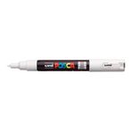 uni POSCA Akrilik Boya İşaretleyici, PC-1M, Ekstra İnce Uç, Beyaz (PX17756000)