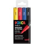 Uni Posca Marker Kalem Pc-1m (0.7mm) 4'lü Set - Renkli - Standart