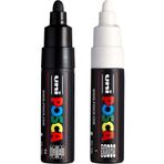 Uni Posca Marker Kalem Pc-7m Siyah Ve Beyaz