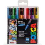Uni Posca Marker Pc-3m (0.9-1.3mm) 8'li Set - Renkli - Standart