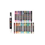 Uni Posca Marker Pc-3M 20'Li Set Simli Ve Ana Renkler