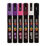 Uni Posca Marker Pc-5m Keçeli Kalem 6'lı Set - Renkli - Standart