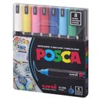 Uni POSCA PC-1MR 0.7 mm 8'li Set Ana Renkler Marker