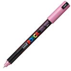 Uni POSCA PC-1MR 0.7 mm Metalik Pembe Renkli Poster Markörü