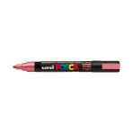 Uni POSCA PC-5M 1.8-2.5 mm Metalik Kırmızı Boyama Markörü