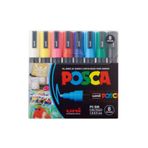 Uni POSCA PC-5M 8’li Ana Renkler Marker Seti
