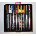 Uni Posca Pc-5m 8'Li Set Renkli Kalemler Standart Ölçü İle Sanatsal Çalışmalar İçin
