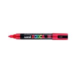 Uni POSCA PC-5M Kırmızı 1.8-2.5 mm Su Bazlı Poster Markörü