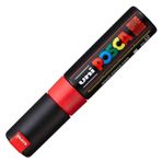 Uni POSCA PC-8K Fluorescent Red F15 8 mm Su Bazlı Poster Marker Kalem