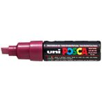 Uni POSCA PC-8K Red Wine 60 8 mm Su Bazlı Poster Marker Kalem