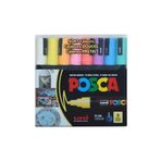 Uni Posca Su Bazlı Marker Seti 8Li Soft Renkler 1.8 2.5Mm Pc5m