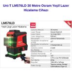 Uni-T LM576LD 30 Metre Osram Yeşil Lazer Hizalama Cihazı - Siyah - Kırmızı