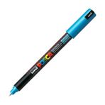 Uni Uni Posca PC-1MR Boyama Markörü 0.7 mm Metalik Mavi