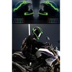 Uni zer 3 Modlu Motorcu Kask Ledi Gece Sürüşü İçin Yanıp Sönen Pilli Su Geçirmez Led Kask Motor Çanta Ledi