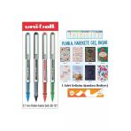 Uniball Eye Fine 0.7 Mm Roller Kalem Seti 4 Adet Ub-157 Ve 8 Çeşitten 1 Adet Gelişim Ajandası