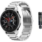 Unicell Huawei Watch GT6 /GT6 Pro /GT5/ GT 5 Pro/GT 4/ GT3 Se 46 mm Tam Uyumlu 22 mm Klasik Çelik Kordon - Gümüş