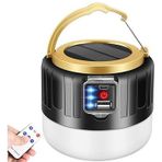 UNİCHROME 4 Adet G-300w Kamp Lambası Solar Güneş Enerjili Ampül 26smd Led Şarjlı El Feneri Powerbank 5 Mod