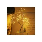 Unichrome Dekoratif Masa Üstü Gold Ağaç Peri Led Masa Lambası Pilli ve Usb Girişli