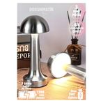 Unichrome Lizbon 3 Işık Renkli Şarjlı Dim Edilebilir Metal Masa Lambası Silver