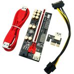 Unichrome PCI-E X16 Riser V016 Voltaj Regülatörlü 10 Kapasitör Ekran Kartı Yükseltici