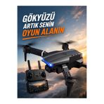 Unico Katlanabilir Drone, 720P Geniş Açı Kamera, Yörünge Uçuş, Başsız Mod, Çift Batarya Taşıma Çantası Hediyeli