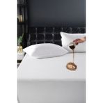 Unicolor Fitted Full Lastikli Sıvı Geçirmez Alez Sessiz ve Nefes Alabilir Yatak Koruyucu - Beyaz - 180 x 200 cm