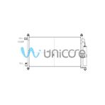 UNİCORE KLİMA RADYATÖRÜ NISSAN MICRA 1.2, 1.4 2003+, JUKE 1.6 2010+ 605*350 / 92100-AX800