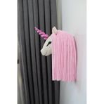 Unicorn Bebek ve Çocuk Odası Büst Duvar Dekoru Dekorasyonu Dekoratif Oda Aksesuarı 1 Adet - Pembe