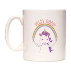 Unicorn Boynuzlu At İsme Özel Kupa Bardak - Beyaz