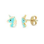 Unicorn Çocuk Altın Küpe