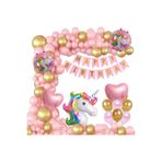 Unicorn Doğum Günü Balon Zincir Set