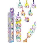 Unicorn Fosforlu Kalem Yumurtlayan 1 Paket 5 Renk Unicorn Figürlü İşaret Kalemi Mini 5 Li Fosforlu Kalem