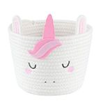 Unıcorn Hasır Sepet 22*22 cm Beyaz