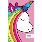 Unicorn Journal - Dotted Pages - 5x8: (Red Edition) Journal 96 dot grid pages (5x8 inches / 12.7x20.3cm / Junior Legal Pad / Nearly A5)