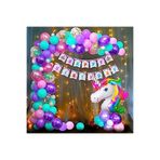 Unicorn Lüks Doğum Günü Balon Set