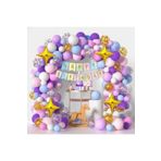 Unicorn Makoron Renk Balon Zincir Set Doğum Günü Parti Seti Süsü, 7877845400