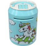 Unicorn Şifreli Cola Tenekesi Kumbara Büyük Boy - Ahşap - 0 - 1 Ay