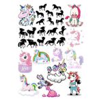 Unicorn Stciker Set-4 32 Parça Telefon, Tablet, Defter, Laptop Sticker