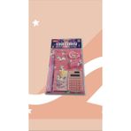 Unicorn Temalı Kırtasiye Seti 7 Parça - Defter, Hesap Makinesi, Kalem, Silgi ve Daha Fazlası - 5 Adet - 6GA-Pembe