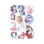 Unicorn Temalı Sticker Set-1 11 Parça Telefon, Tablet, Defter, Laptop Sticker