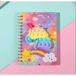 Unicornlu Popit Detaylı A5 Spiralli Not Defteri – Renkli ve Eğlenceli Tasarım