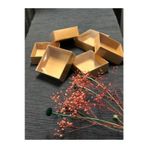 Uniden 8X8X3 cm Kraft Asetat Kapaklı Kutu (50 Adet) Düğün Nişan Kına Hediyelik Kutu