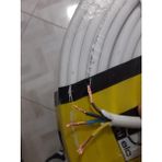 Unielc 100 Metre 4 X2.5 mm Ttr Tam Bakır Tam Kesit Çok Telli Elektrik Kablosu - Beyaz