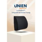 Unien Medical Lumbarest™ Ortopedik Bel Destek Yastığı – Ofis Koltuk Sandalye Sırt Dayama Minderi - Standart