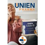 UNIEN Pharma Calsio-D 90 Tablet/Kalsiyum Magnezyum Çinko L-lizin Bromelain Vitamin Içeren Takviye Edici Gıda