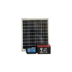 Unify Brand 25W Mobokristal Güneş Enerji Paneli, 14A Jel Akü ve 30A Şarj Kontrol Seti